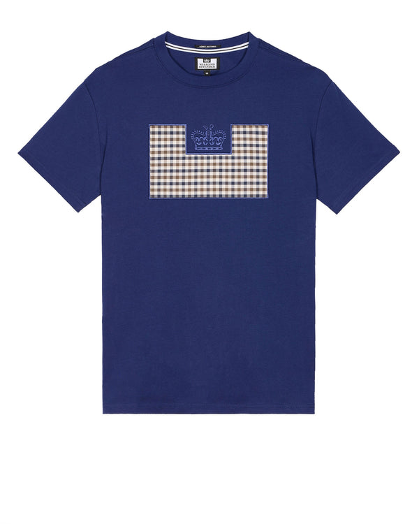 Zapico Prison T-Shirt Bright Navy/Mid House Check