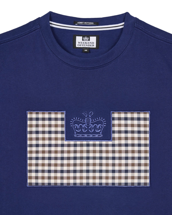 Zapico Prison T-Shirt Bright Navy/Mid House Check