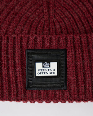Marseille Knitted Beanie Oxblood