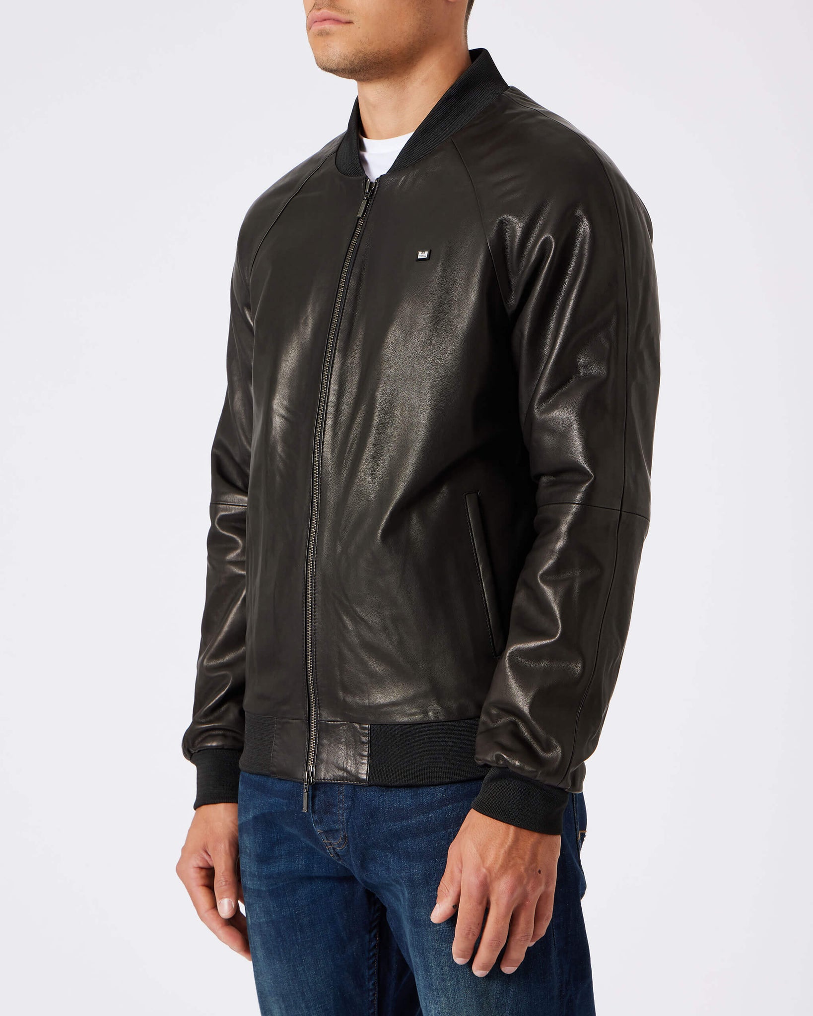 Wythenshawe Leather Jacket Black