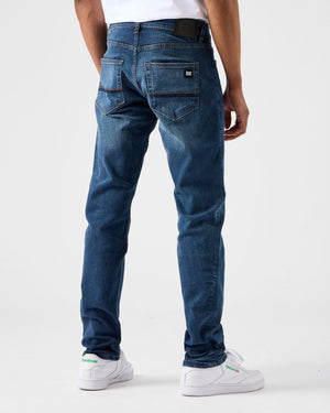 444 Tapered Washed Vintage Denim Jeans