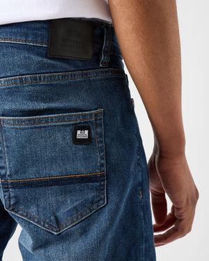 444 Tapered Washed Vintage Denim Jeans