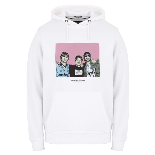 Diego Graphic Hoodie White