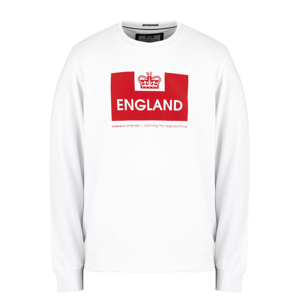 Euro Series England Sweatshirt White