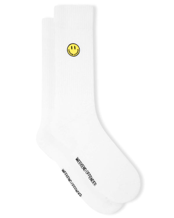 Smiley Sports Socks White Pack of 3