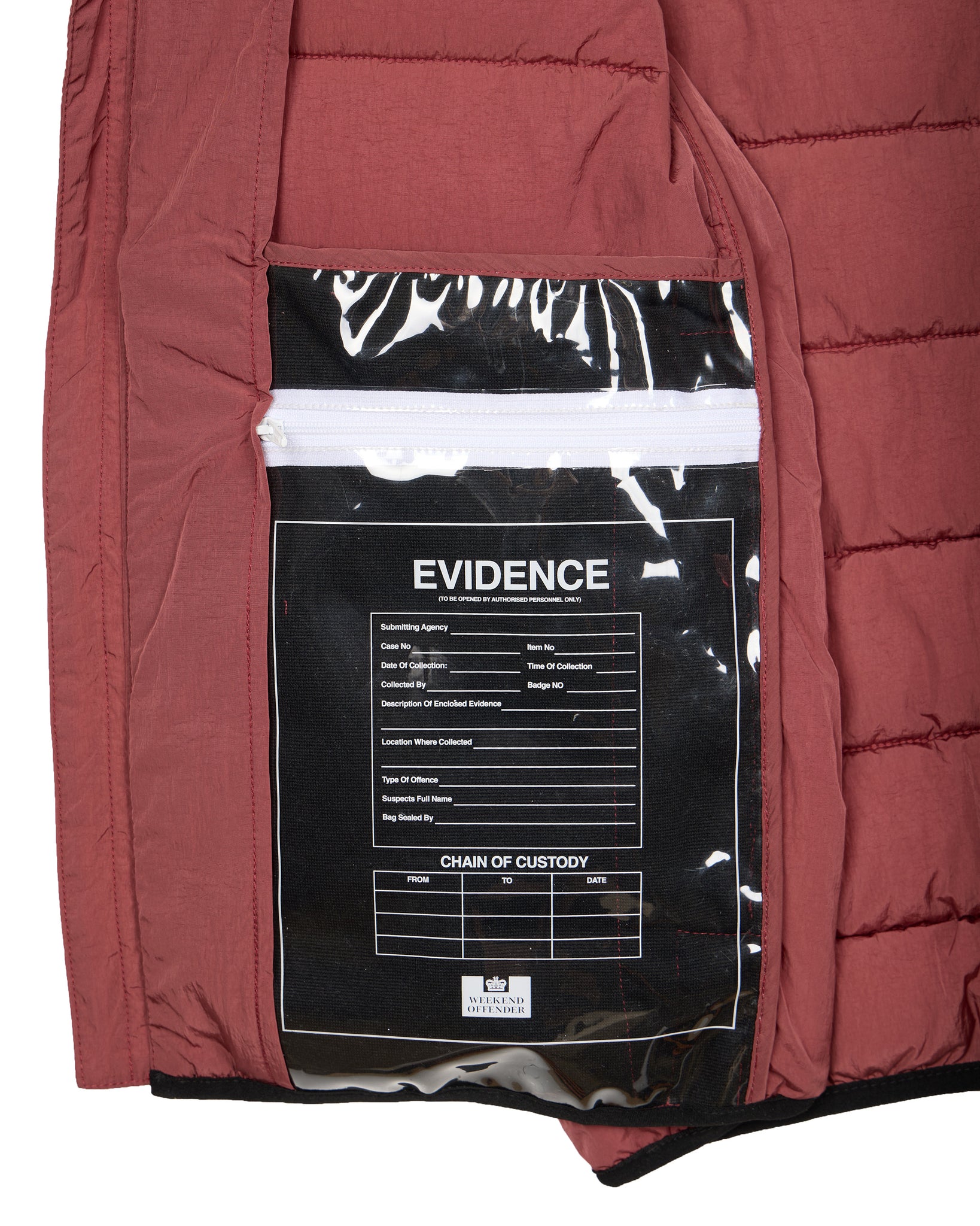 La Guardia Puffer Jacket Oxblood