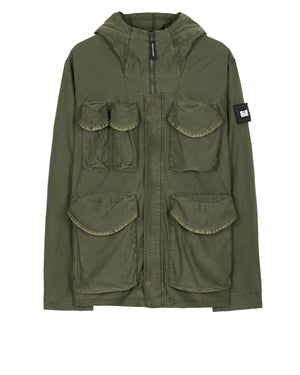 Cotoca Garment Dye Jacket Dark Green