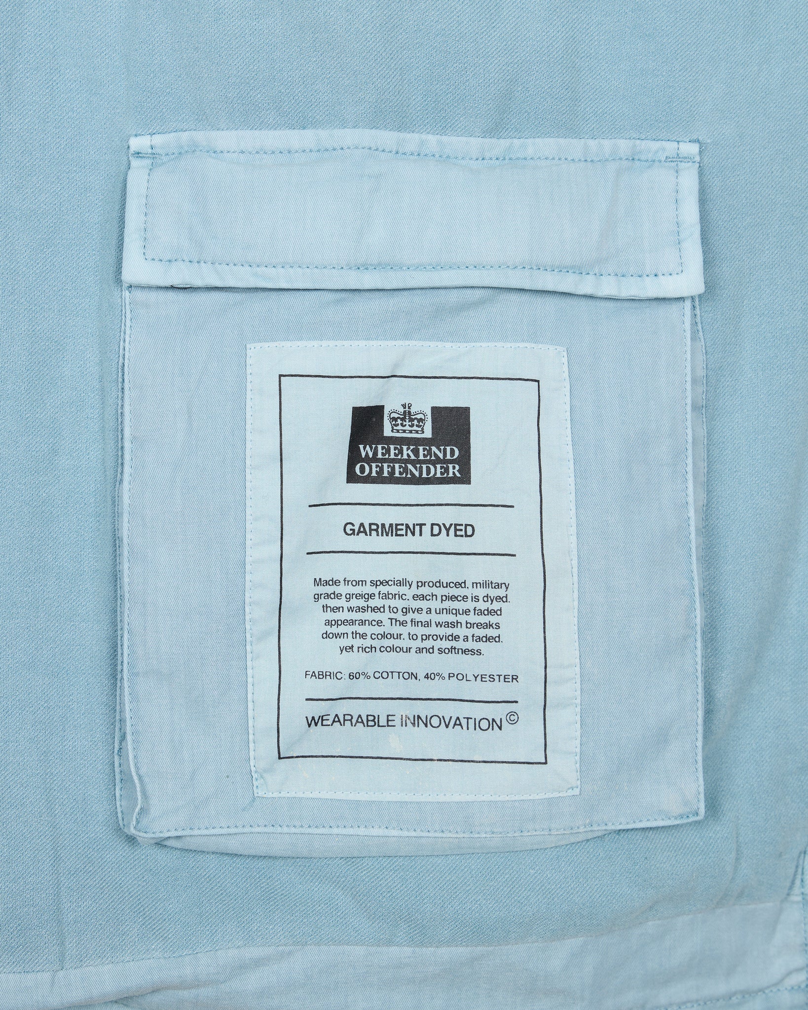 Dakar Garment Dye Jacket Ice Blue