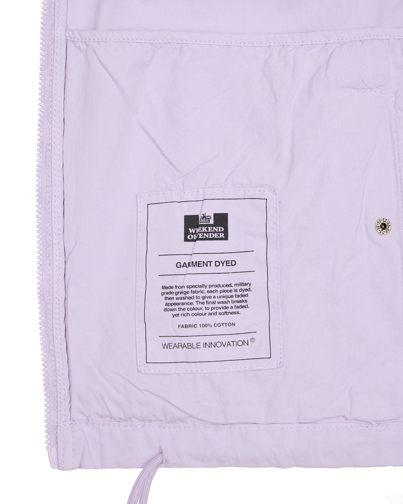 Chisora Garment Dye Jacket Wisteria