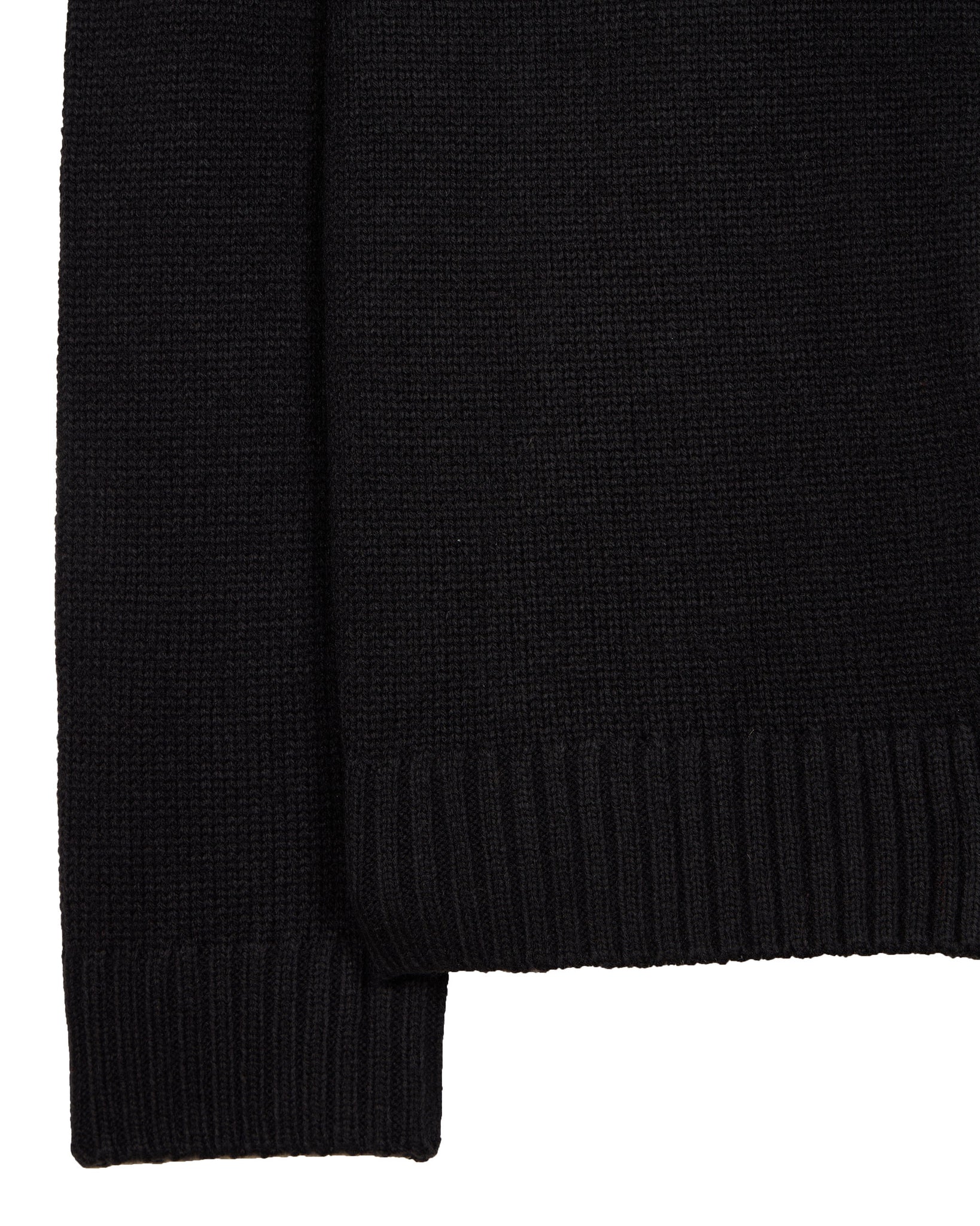 Toledo Knitted Button Hoodie Black