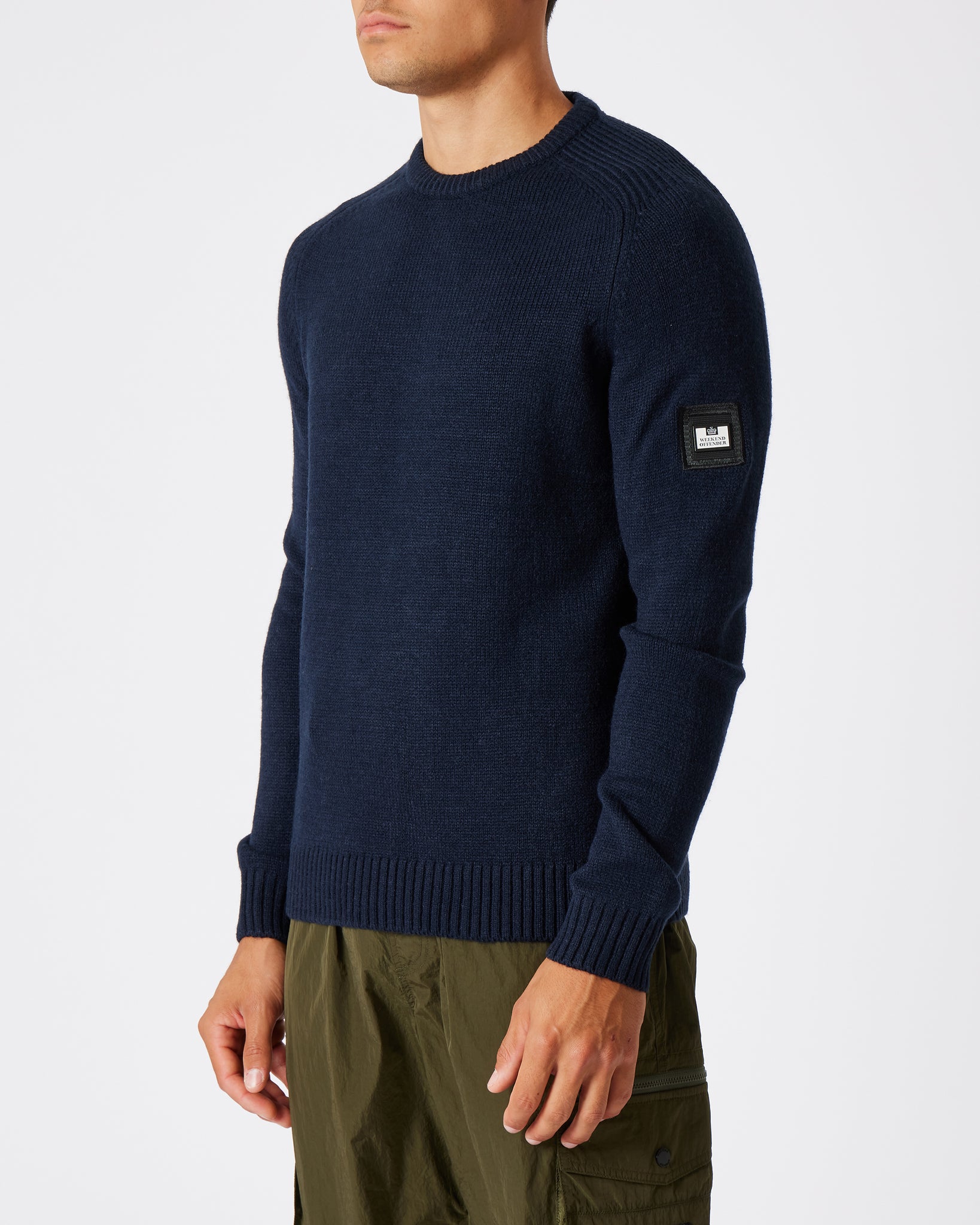 Zagreb Knitted Sweatshirt Navy