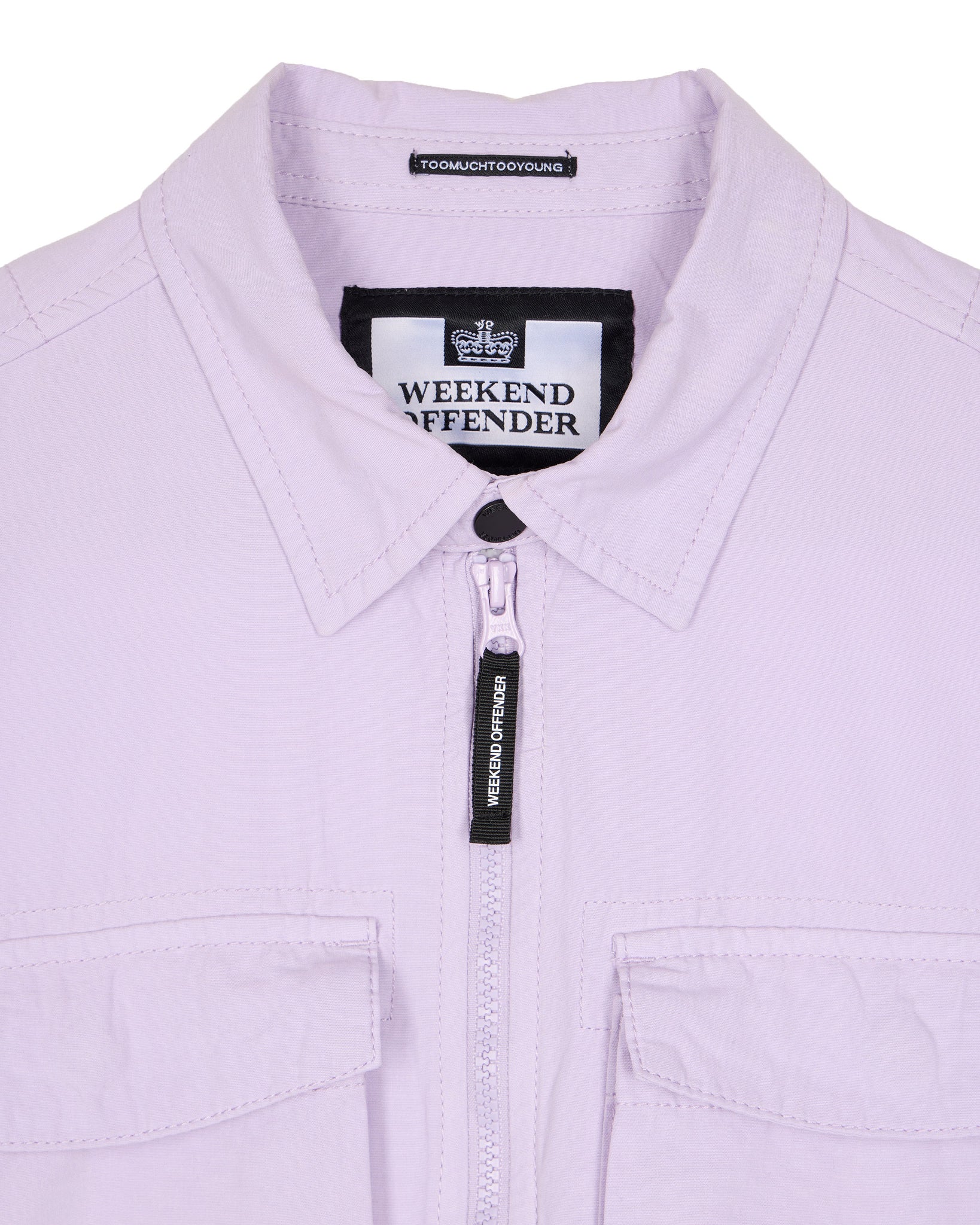 Formella Garment Dye Over-Shirt Wisteria