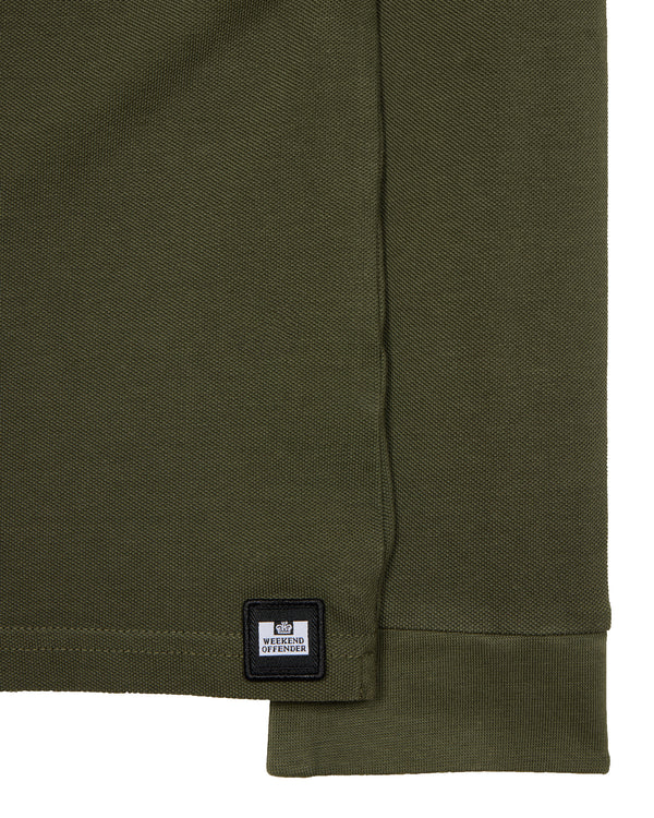 Austin Long Sleeve Polo Shirt Dark Green