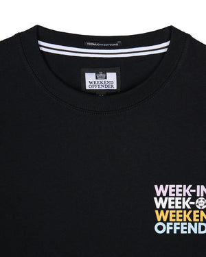 Week In Week Out Graphic T-Shirt Black