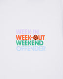 Week In Week Out Graphic T-Shirt White