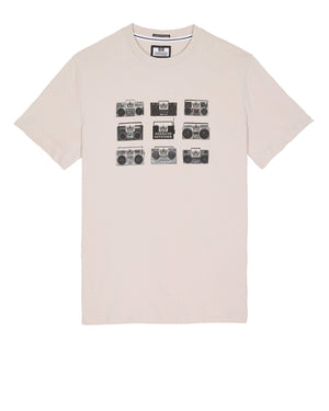 Boombox Graphic T-Shirt Pumice