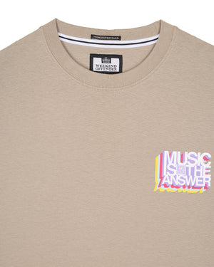 Music Is The Answer Graphic T-Shirt Bark