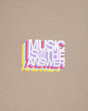 Music Is The Answer Graphic T-Shirt Bark
