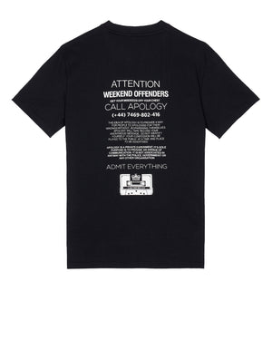 Apology Graphic T-Shirt Black