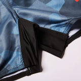 Rashguard and Shorts Set Grey/Black/Blue