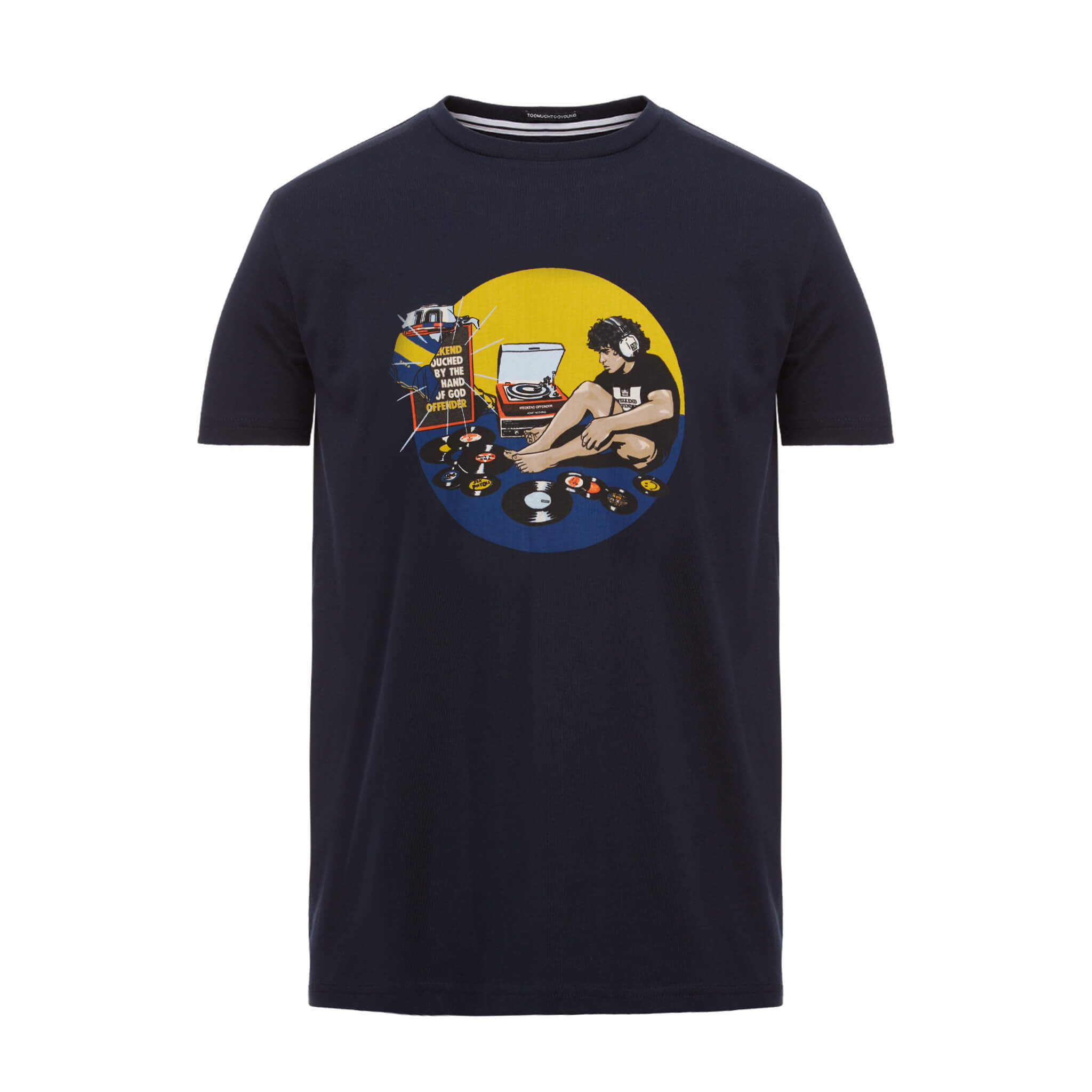 Hand Of God Graphic T-Shirt Navy