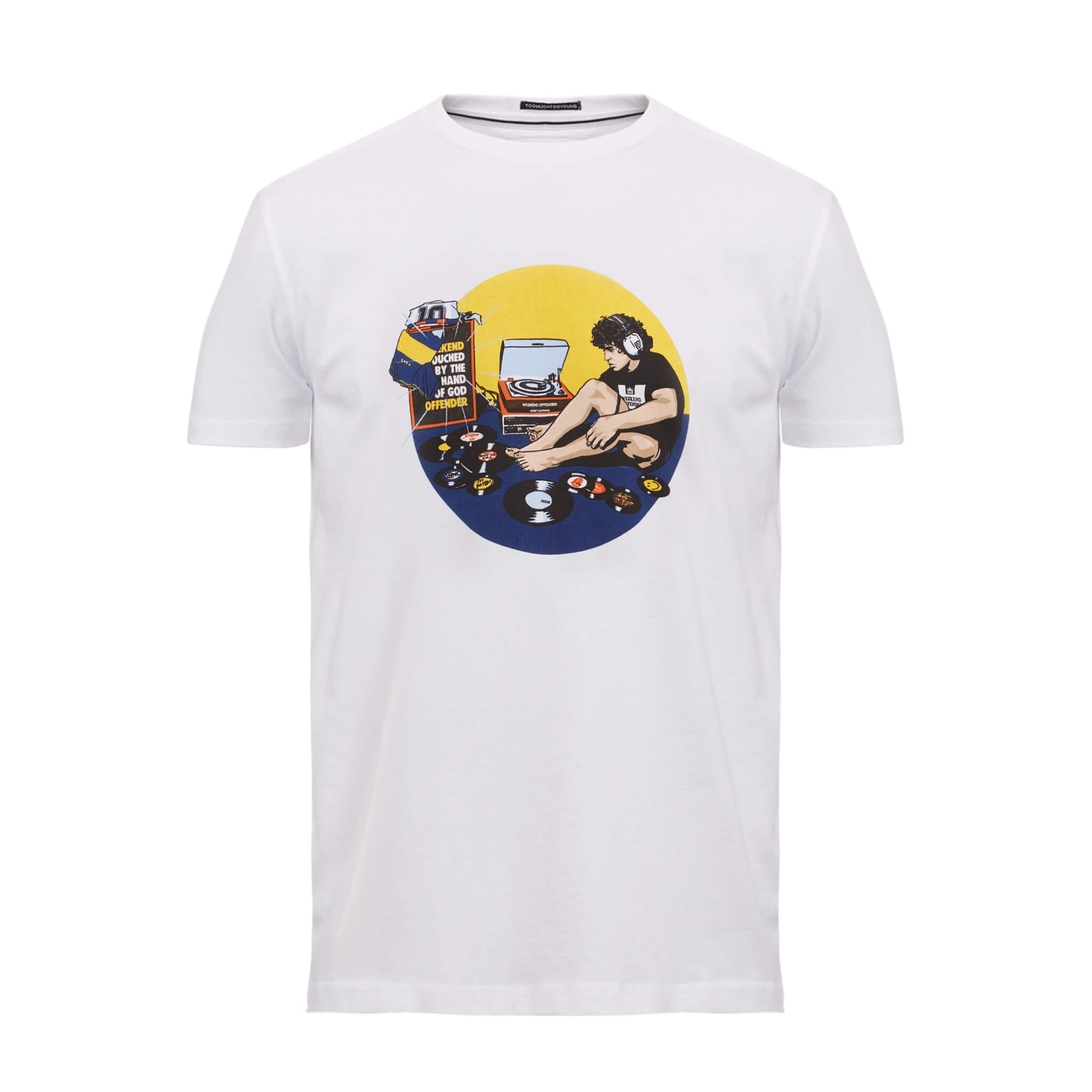 Hand Of God Graphic T-Shirt White – Weekend Offender