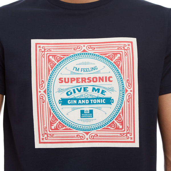 Supersonic Graphic T-Shirt Navy