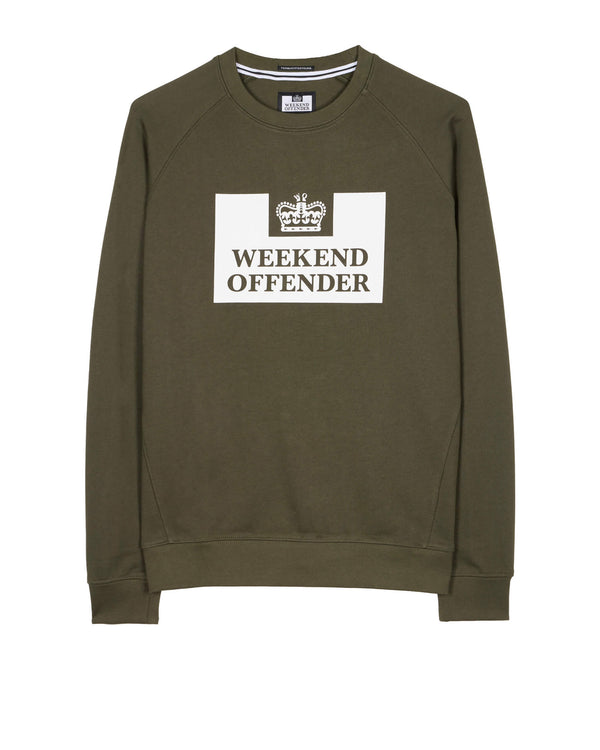 Penitentiary Classic Sweatshirt Dark Green - Plus Size