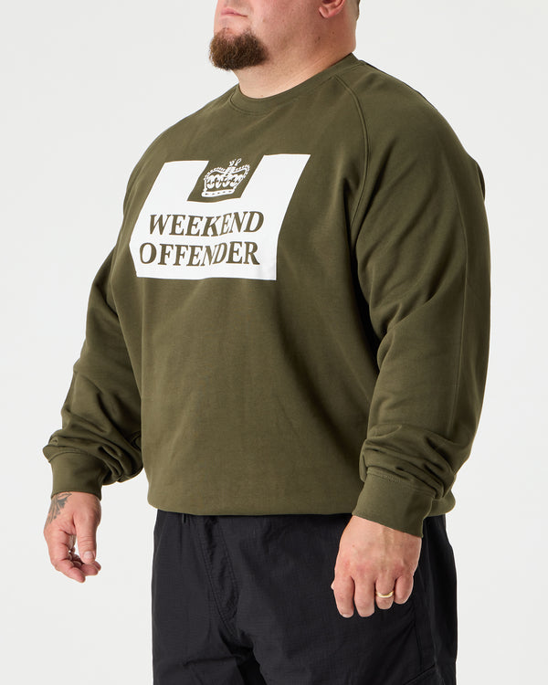 Penitentiary Classic Sweatshirt Dark Green - Plus Size