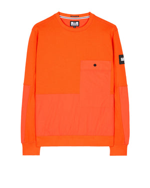 Sirenko Pocket Sweatshirt Orange Fizz