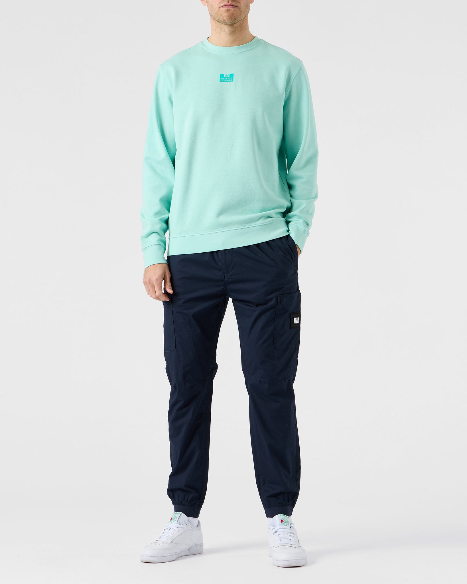 Adames Garment Dye Sweatshirt Aqua