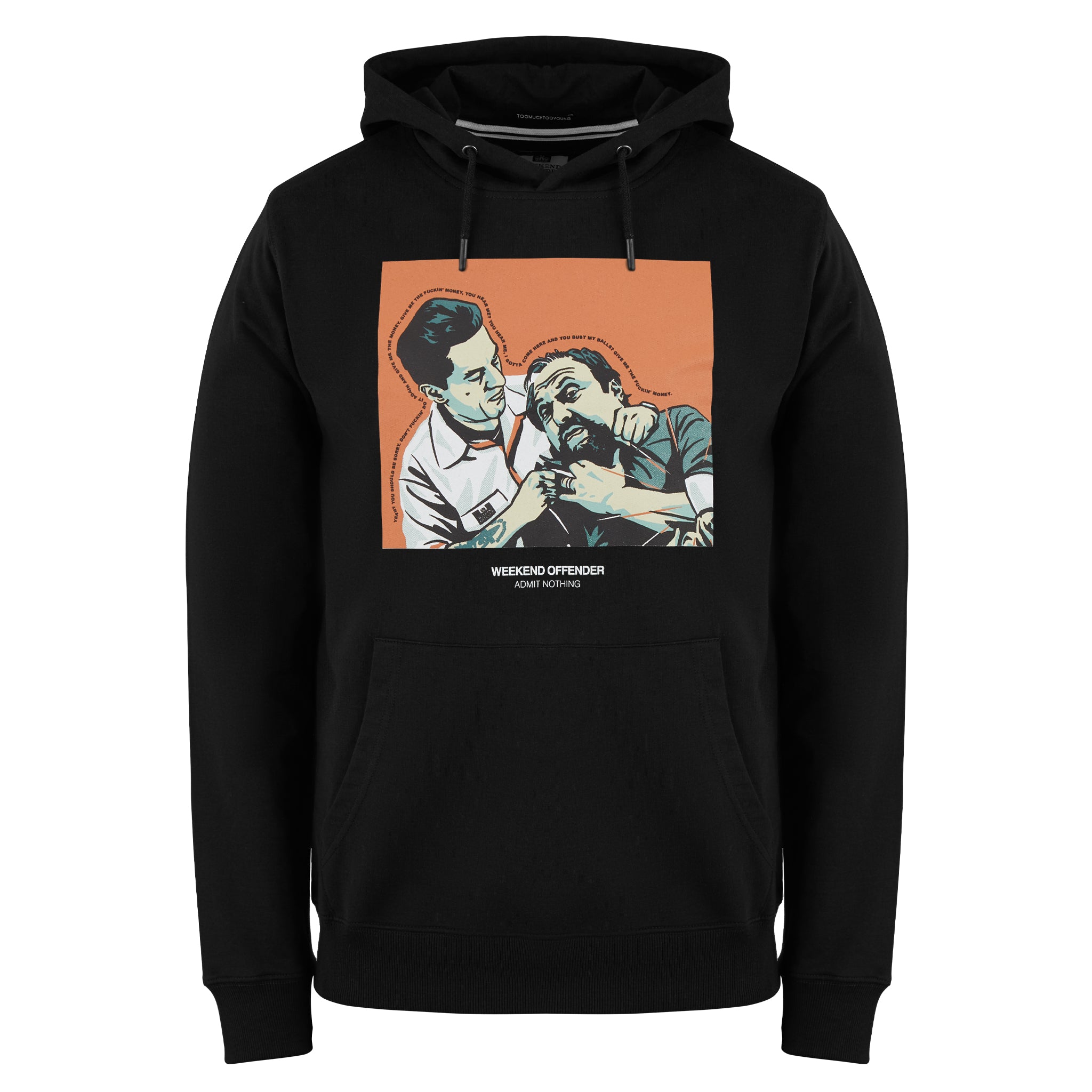 Morrie Graphic Hoodie Black