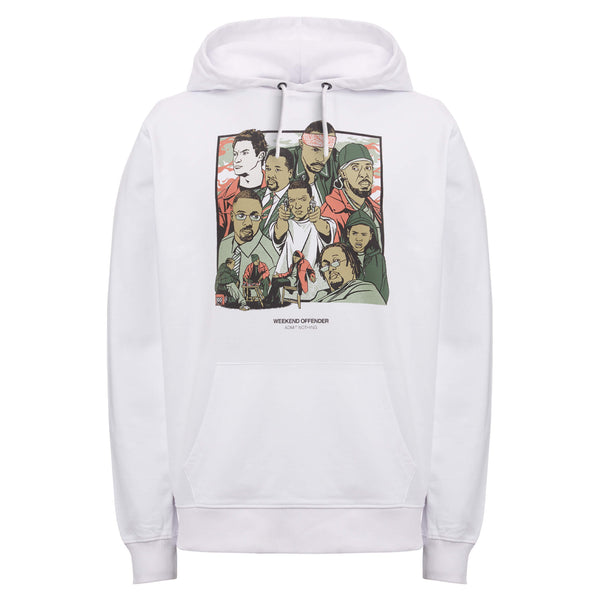 Wire Graphic Hoodie White