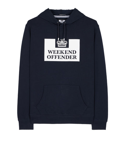 HM Service Classic Hoodie Navy Plus Size Weekend Offender