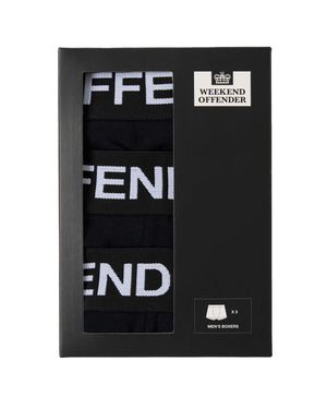Boxer Shorts Pack Of 3 Black