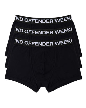 Boxer Shorts Pack Of 3 Black