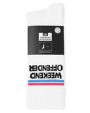 Twin Stripe Sports Socks White