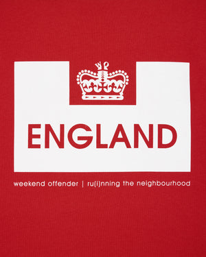 Country Series England T-Shirt Red/White