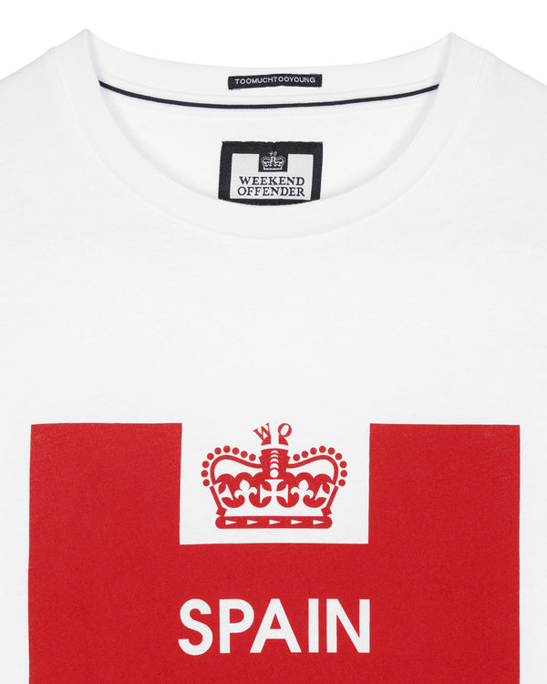 Country Series Spain T-Shirt White/Red