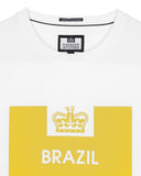 Country Series Brazil T-Shirt White/Yellow